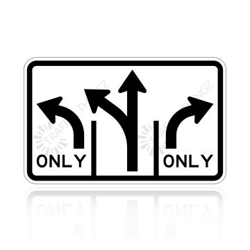 MUTCD R3-8a Intersection Lane Control Left